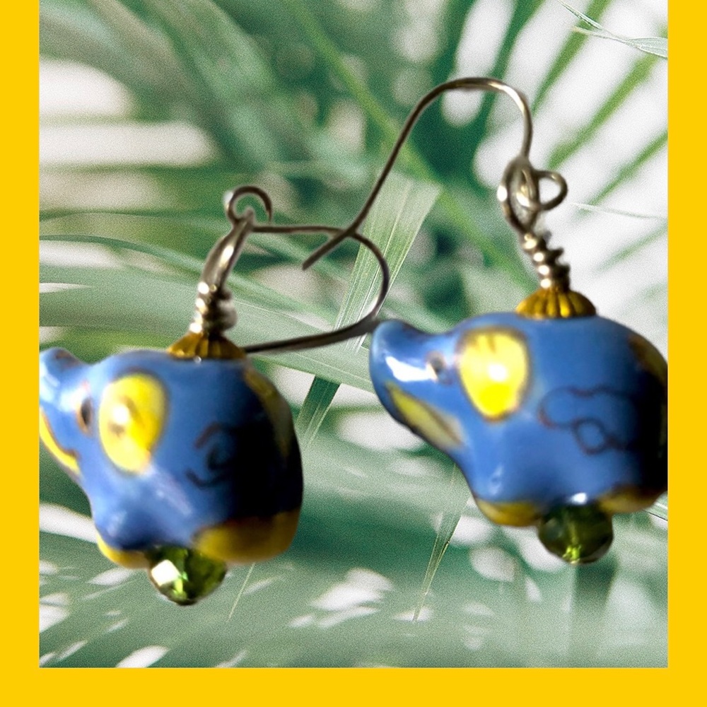 Elephant Earrings View 2